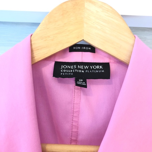 Jones New York Pink Sleeveless Button Up - Picture 2 of 4